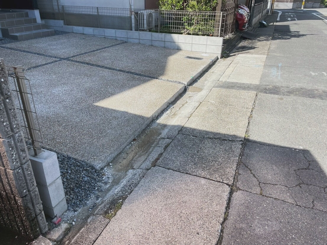L字溝据え替え👍