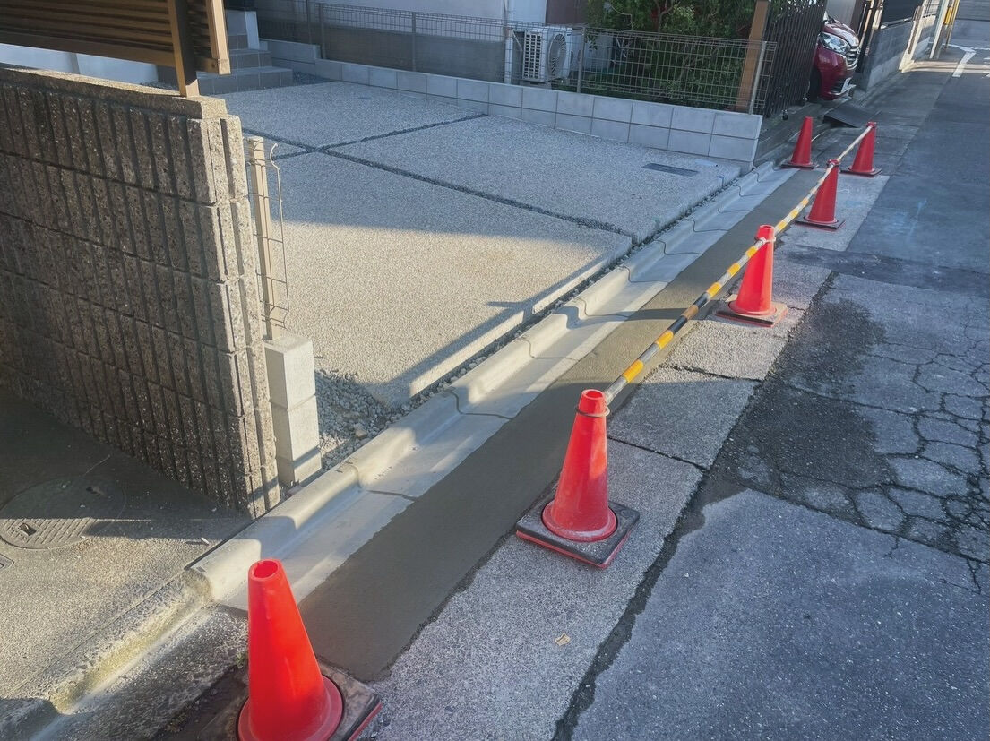 L字溝据え替え👍